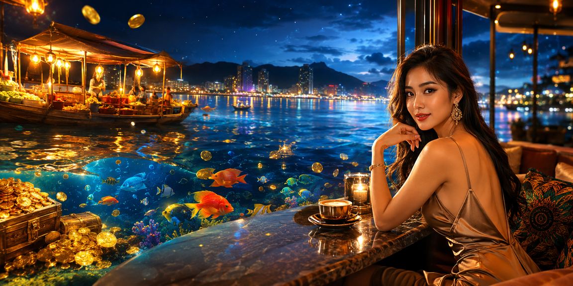 Người dùng thư giãn tại Nha Trang vừa uống cà phê vừa xem kết quả cá cược trên điện thoại