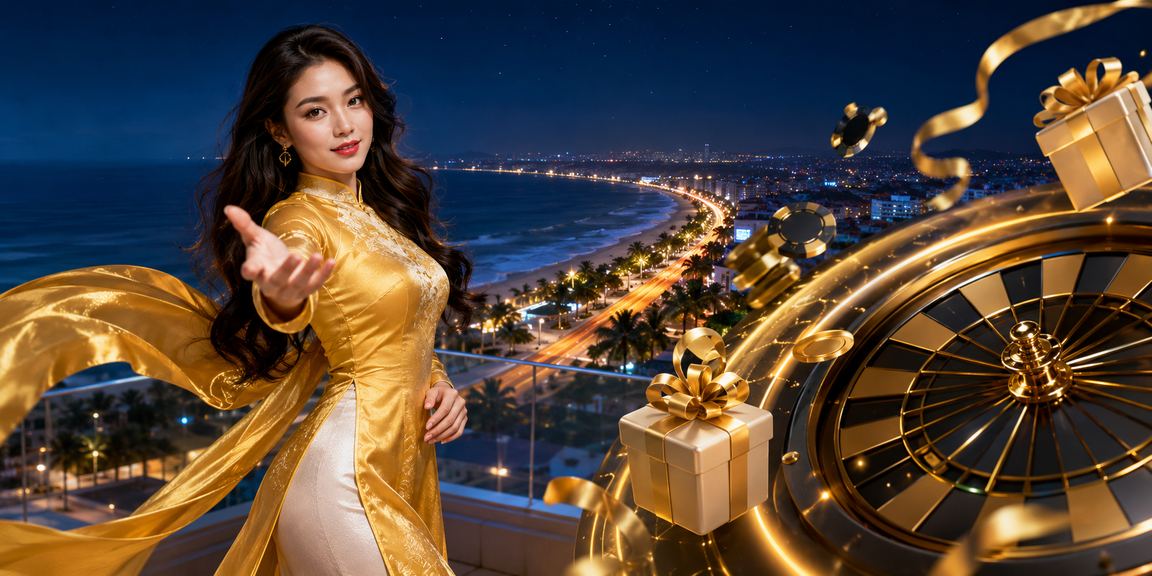 Người chơi mặc áo dài trải nghiệm roulette tại Phan Thiết trên màn hình điện thoại